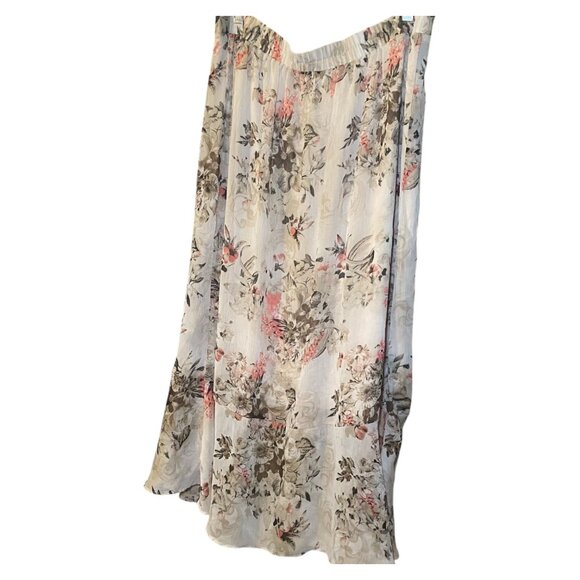 Sara Michelle Floral Print Midi Maxi Skirt XL Boho Fairycore Cottagecore - Picture 2 of 7
